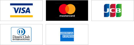 VISA,mastercard,JCB,Diners Club,AMERICAN EXPRESS